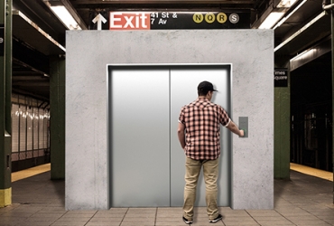 UFN10B machine room freight elevator